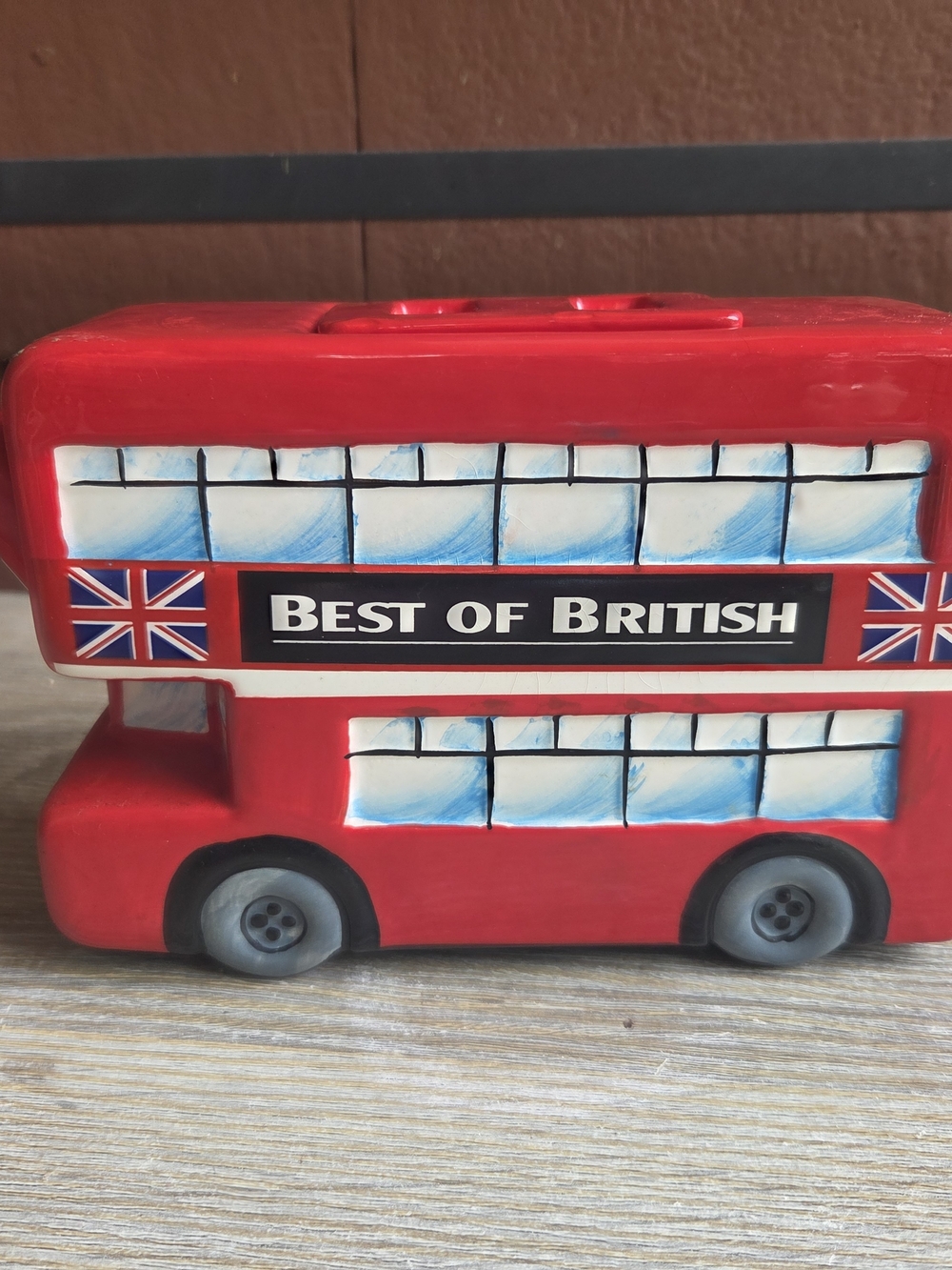 Red UK double decker bus teapot, The Great British Pottery Company Limited
